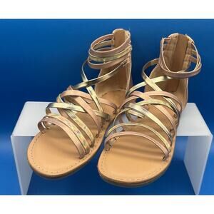 Cat &‎ Jack shoes - strappy boot sandals - girls size 13 *Pre-Owned* Exc.cond.